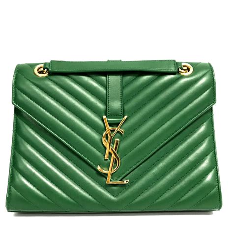 green ysl handbag